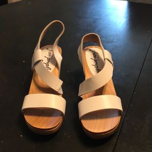 Free People wooden sandals